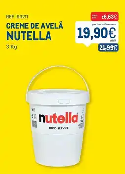 Makro Creme de avelã nutella promoção