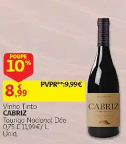 Auchan Vinho Tinto Cabriz promoção