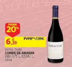 Auchan Vinho Tinto Conde de Anadia promoção