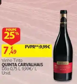 Auchan Vinho Tinto Quinta Carvalhais promoção