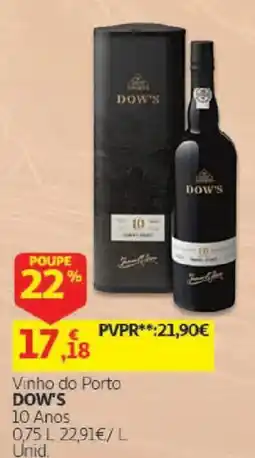 Auchan Vinho do Porto Dow's 10 Anos promoção