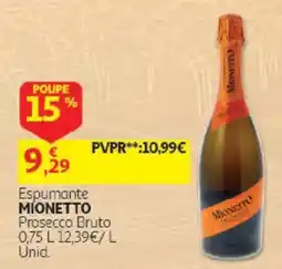 Auchan Espumante mionetto promoção
