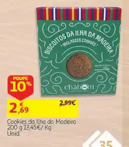 Auchan Biscoitos da ilha da madeira molasses cookies chabom promoção