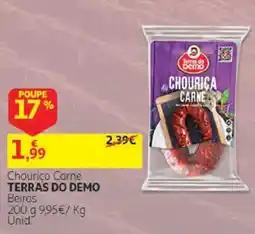 Auchan Chouriço Carne Terras do Demo promoção