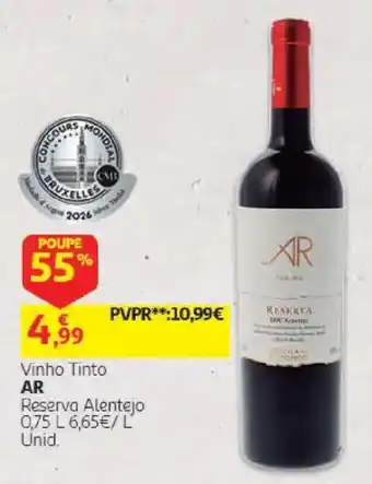 Vinho Tinto AR Reserva Alentejo