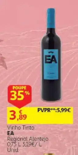 Auchan Vinho Tinto EA promoção