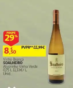 Auchan Vinho Branco Soalheiro promoção
