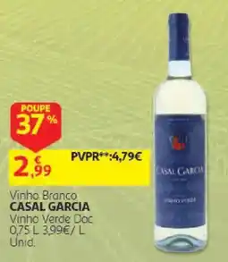 Auchan Vinho branco casal garcia promoção