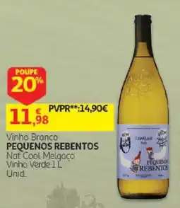 Auchan Vinho Branco Pequenos Rebentos promoção