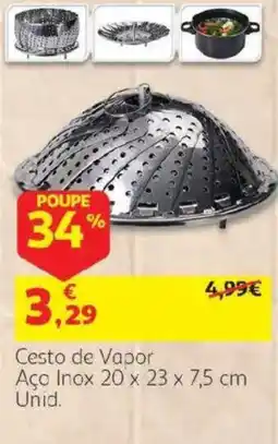 Auchan Cesto de Vapor promoção