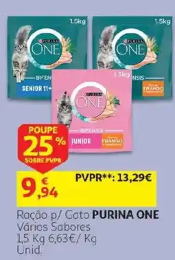 Auchan Ração p/ Gato PURINA ONE promoção
