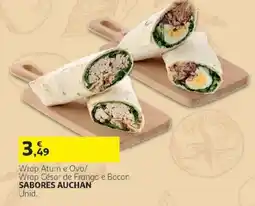 Auchan Wrap Atum e Ovo/ Wrap César de Frango e Bacon SABORES AUCHAN promoção