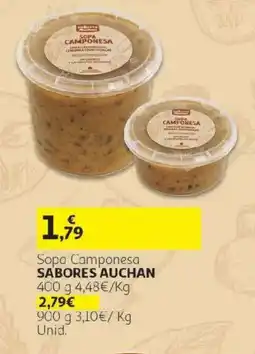 Auchan Sopa Camponesa promoção