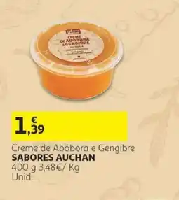 Auchan Creme de Abóbora e Gengibre promoção
