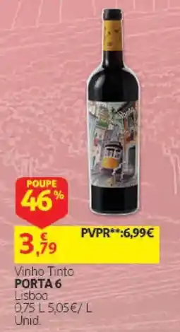 Auchan Vinho Tinto Porta 6 promoção