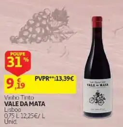 Auchan vinho tinto vale da mata promoção