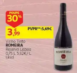 Auchan Vinho Tinto Romeira promoção