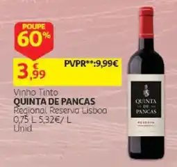 Auchan Vinho Tinto Quinta de Pancas promoção
