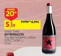 Auchan Vinho Tinto Astronauta promoção