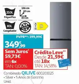 Auchan Frigorífico Qilive promoção