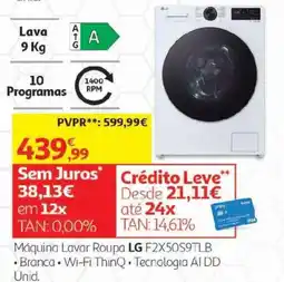 Auchan Máquina Lavar Roupa LG F2X50S9TLB promoção