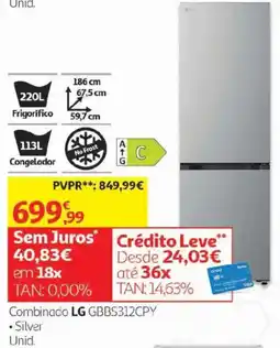 Auchan Combinado lg gbbs312cpy promoção