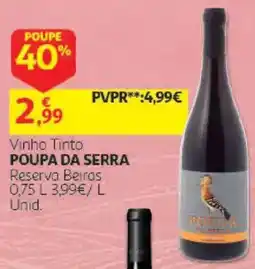 Auchan Vinho Tinto Poupa da Serra promoção