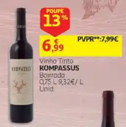 Auchan Vinho Tinto Kompassus promoção