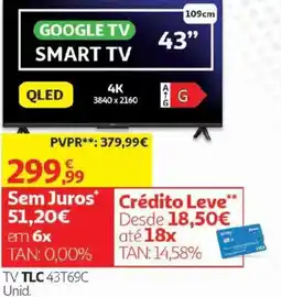 Auchan Google tv smart tv promoção
