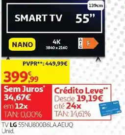 Auchan Tv lg 55nu800b6la.aeuq promoção