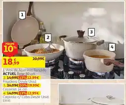 Auchan Wok de Alumínio Fundido ACTUEL Bege promoção