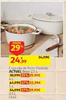 Auchan Caçarola de Ferro Fundido promoção