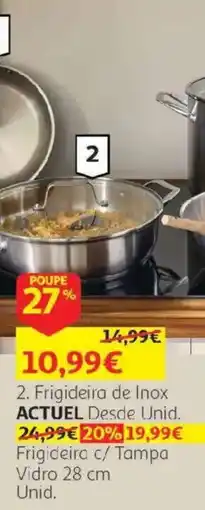 Auchan Frigideira de Inox promoção