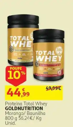 Auchan Proteína total whey goldnutrition promoção