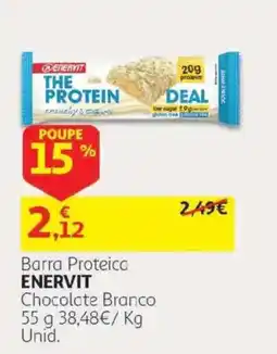 Auchan Barra Proteica Enervit Chocolate Branco promoção
