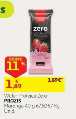 Auchan Wafer Proteica Zero Prozis Morango promoção