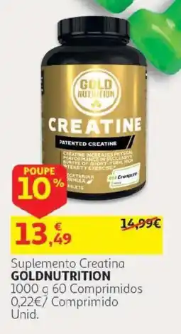 Auchan Suplemento Creatina Goldnutrition promoção