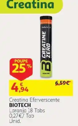 Auchan Creatina efervescente biotech promoção