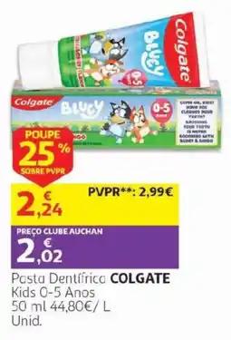 Auchan Pasta Dentífrica Colgate Kids 0-5 Anos promoção