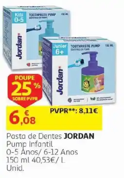 Auchan Pasta de Dentes JORDAN promoção