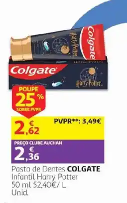 Auchan Pasta de Dentes Colgate Infantil Harry Potter promoção