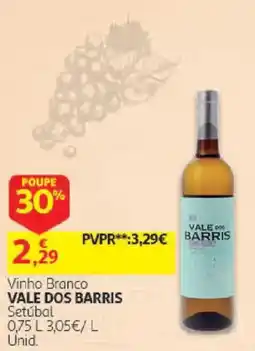 Auchan Vinho Branco Vale dos Barris promoção