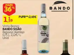 Auchan Vinho Branco Bando Sisão promoção