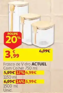 Auchan Frasco de Vidro ACTUEL promoção