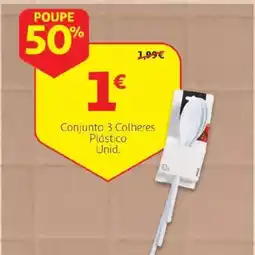 Auchan Conjunto 3 Colheres Plástico promoção