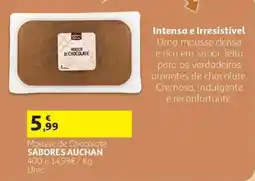 Auchan Mousse de chocolate promoção