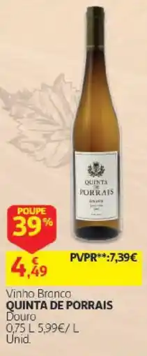 Auchan vinho branco quinta de porrais promoção