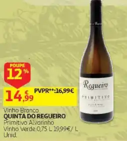 Auchan Quinta do Regueiro Primitivo Alvarinho promoção