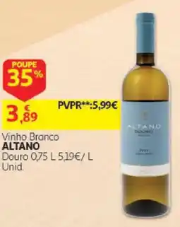 Auchan vinho branco altano promoção