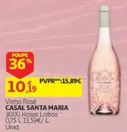 Auchan vinho rosé casal santa maria promoção